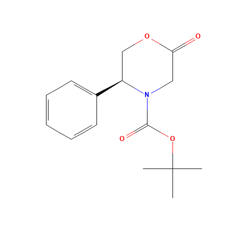 tert-butyl (5S)-2-oxo-5-phenylmorpholine-4-carboxylate (CAS: 220077-24-7) - Related Chemical Product