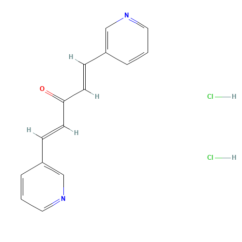 (1E,4E)-1,5-dipyridin-3-ylpenta-1,4-dien-3-one;dihydrochloride (CAS: 916427-61-7) - Related Chemical Product