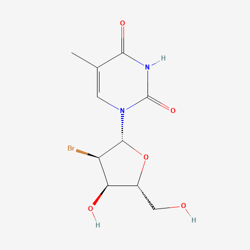 1-[(2R,3R,4R,5R)-3-bromo-4-hydroxy-5-(hydroxymethyl)oxolan-2-yl]-5-methylpyrimidine-2,4-dione (CAS: 95585-76-5) - Related Chemical Product