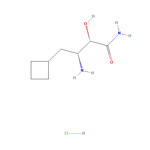 (2S,3R)-3-amino-4-cyclobutyl-2-hydroxybutanamide;hydrochloride (CAS: 1036931-36-8) - Related Chemical Product