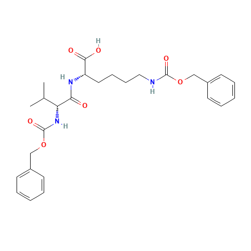(2S)-2-[[(2R)-3-methyl-2-(phenylmethoxycarbonylamino)butanoyl]amino]-6-(phenylmethoxycarbonylamino)hexanoic acid (CAS: 1436-71-1) - Related Chemical Product