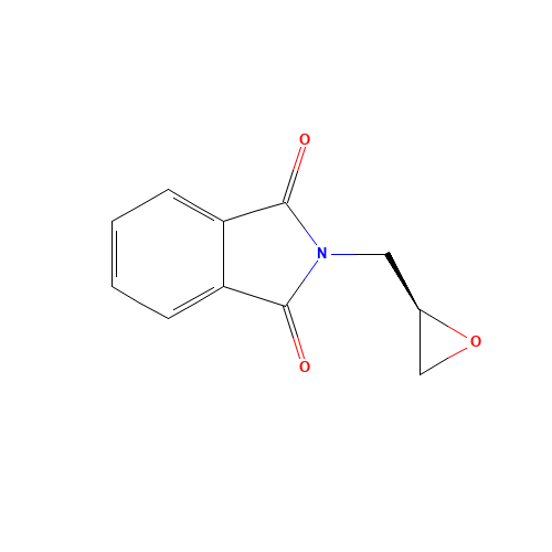 2-[[(2R)-oxiran-2-yl]methyl]isoindole-1,3-dione (CAS: 181140-34-1) - Chemical Structure and Molecular Formula 