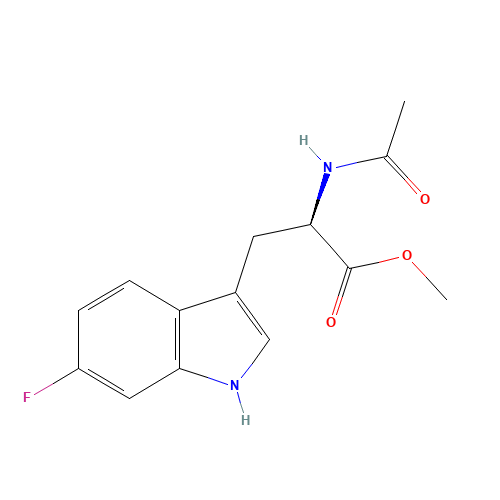 methyl (2R)-2-acetamido-3-(6-fluoro-1H-indol-3-yl)propanoate (CAS: 1234842-62-6) - Related Chemical Product