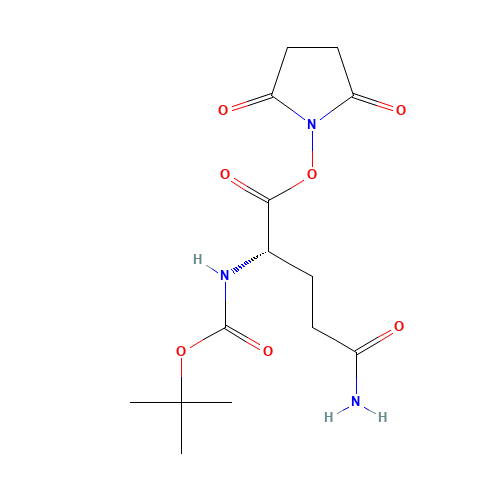 (2,5-dioxopyrrolidin-1-yl) (2S)-5-amino-2-[(2-methylpropan-2-yl)oxycarbonylamino]-5-oxopentanoate (CAS: 18800-78-7) - Related Chemical Product
