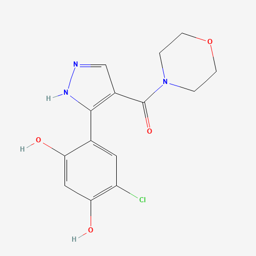 (6Z)-4-chloro-3-hydroxy-6-[4-(morpholine-4-carbonyl)-1,2-dihydropyrazol-3-ylidene]cyclohexa-2,4-dien-1-one (CAS: 705963-63-9) - Related Chemical Product