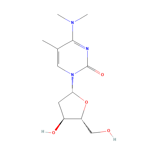 4-(dimethylamino)-1-[(2R,4S,5R)-4-hydroxy-5-(hydroxymethyl)oxolan-2-yl]-5-methylpyrimidin-2-one (CAS: 25406-45-5) - Related Chemical Product