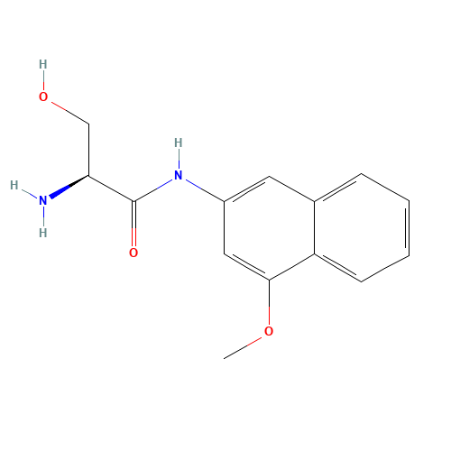 (2S)-2-amino-3-hydroxy-N-(4-methoxynaphthalen-2-yl)propanamide (CAS: 81607-67-2) - Related Chemical Product