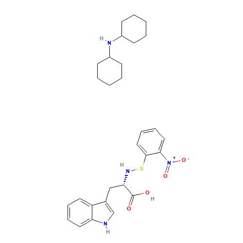 N-cyclohexylcyclohexanamine;(2S)-3-(1H-indol-3-yl)-2-[(2-nitrophenyl)sulfanylamino]propanoic acid (CAS: 7675-55-0) - Related Chemical Product