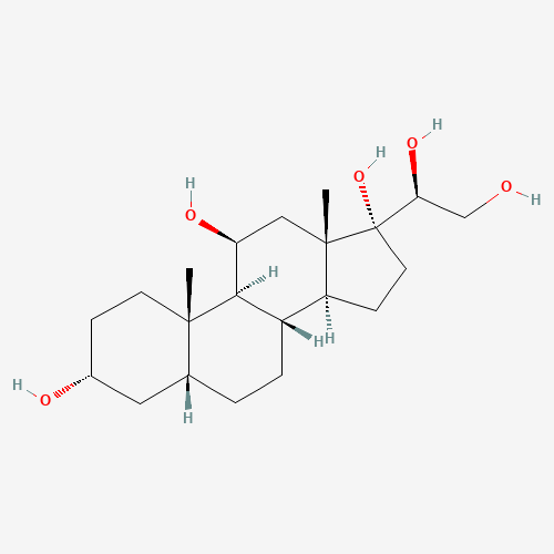 (3R,5R,8S,9S,10S,11S,13S,14S,17R)-17-[(1S)-1,2-dihydroxyethyl]-10,13-dimethyl-1,2,3,4,5,6,7,8,9,11,12,14,15,16-tetradecahydrocyclopenta[a]phenanthrene-3,11,17-triol (CAS: 516-38-1) - Related Chemical Product