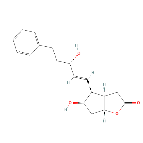 (3aR,4R,5R,6aS)-5-hydroxy-4-[(E,3S)-3-hydroxy-5-phenylpent-1-enyl]-3,3a,4,5,6,6a-hexahydrocyclopenta[b]furan-2-one (CAS: 41639-74-1) - Related Chemical Product