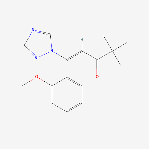 (E)-1-(2-methoxyphenyl)-4,4-dimethyl-1-(1,2,4-triazol-1-yl)pent-1-en-3-one (CAS: 66627-72-3) - Related Chemical Product