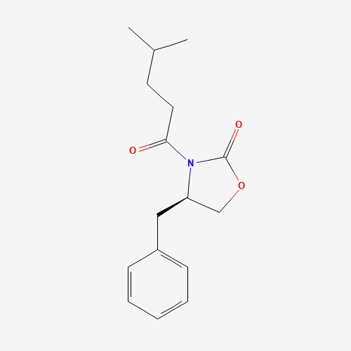 (4R)-4-benzyl-3-(4-methylpentanoyl)-1,3-oxazolidin-2-one (CAS: 163810-26-2) - Related Chemical Product