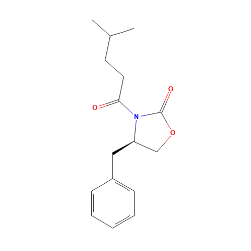 (4R)-4-benzyl-3-(4-methylpentanoyl)-1,3-oxazolidin-2-one (CAS: 163810-26-2) - Related Chemical Product