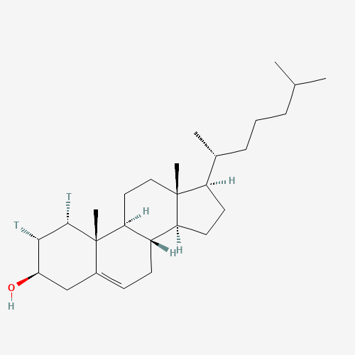 (1S,2R,3R,8S,9S,10R,13R,14S,17R)-10,13-dimethyl-17-[(2R)-6-methylheptan-2-yl]-1,2-ditritio-2,3,4,7,8,9,11,12,14,15,16,17-dodecahydro-1H-cyclopenta[a]phenanthren-3-ol (CAS: 27246-11-3) - Related Chemical Product