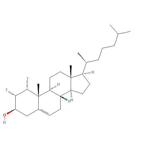 (1S,2R,3R,8S,9S,10R,13R,14S,17R)-10,13-dimethyl-17-[(2R)-6-methylheptan-2-yl]-1,2-ditritio-2,3,4,7,8,9,11,12,14,15,16,17-dodecahydro-1H-cyclopenta[a]phenanthren-3-ol (CAS: 27246-11-3) - Related Chemical Product