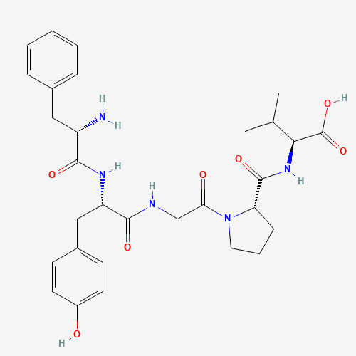 (2S)-2-[[(2S)-1-[2-[[(2S)-2-[[(2S)-2-amino-3-phenylpropanoyl]amino]-3-(4-hydroxyphenyl)propanoyl]amino]acetyl]pyrrolidine-2-carbonyl]amino]-3-methylbutanoic acid (CAS: 85679-70-5) - Related Chemical Product