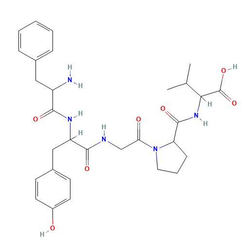 (2S)-2-[[(2S)-1-[2-[[(2S)-2-[[(2S)-2-amino-3-phenylpropanoyl]amino]-3-(4-hydroxyphenyl)propanoyl]amino]acetyl]pyrrolidine-2-carbonyl]amino]-3-methylbutanoic acid (CAS: 85679-70-5) - Related Chemical Product