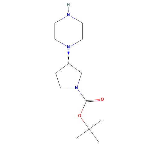 tert-butyl (3S)-3-piperazin-1-ylpyrrolidine-1-carboxylate (CAS: 1010446-31-7) - Related Chemical Product