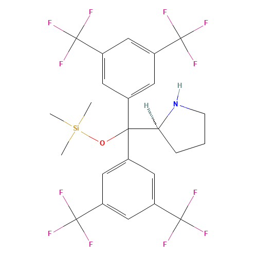 [bis[3,5-bis(trifluoromethyl)phenyl]-[(2S)-pyrrolidin-2-yl]methoxy]-trimethylsilane (CAS: 848821-61-4) - Related Chemical Product