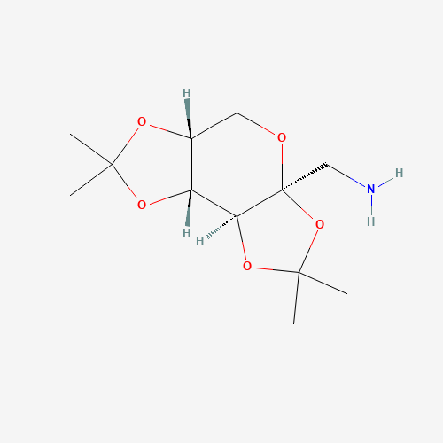 [(3aS,5aR,8aR,8bS)-2,2,7,7-tetramethyl-5,5a,8a,8b-tetrahydrodi[1,3]dioxolo[4,5-a:5',3'-d]pyran-3a-yl]methanamine (CAS: 128316-82-5) - Related Chemical Product