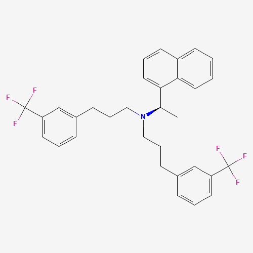 N-[(1R)-1-naphthalen-1-ylethyl]-3-[3-(trifluoromethyl)phenyl]-N-[3-[3-(trifluoromethyl)phenyl]propyl]propan-1-amine (CAS: 1271930-15-4) - Related Chemical Product
