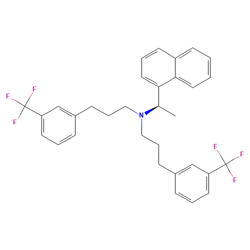 N-[(1R)-1-naphthalen-1-ylethyl]-3-[3-(trifluoromethyl)phenyl]-N-[3-[3-(trifluoromethyl)phenyl]propyl]propan-1-amine (CAS: 1271930-15-4) - Related Chemical Product