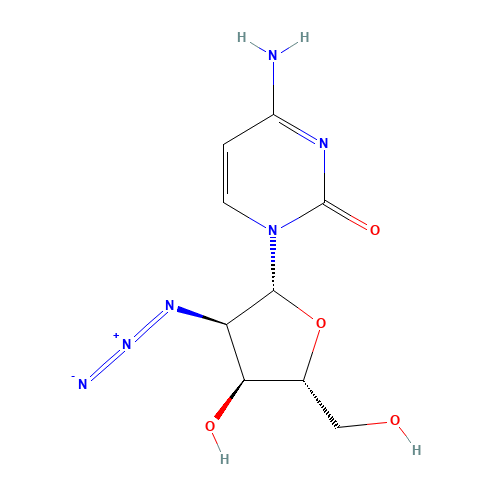 4-amino-1-[(2R,3R,4S,5R)-3-azido-4-hydroxy-5-(hydroxymethyl)oxolan-2-yl]pyrimidin-2-one (CAS: 51034-68-5) - Related Chemical Product