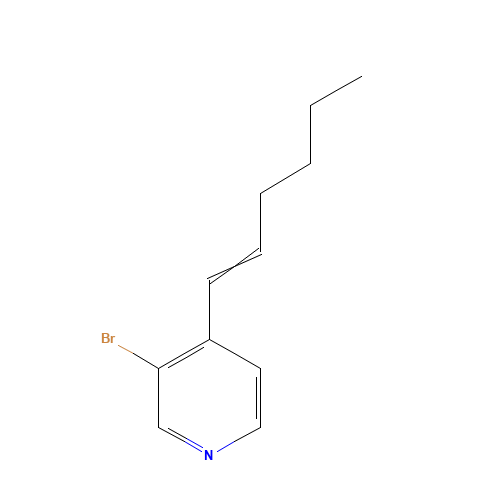 3-bromo-4-[(E)-hex-1-enyl]pyridine (CAS: 1240286-86-5) - Related Chemical Product
