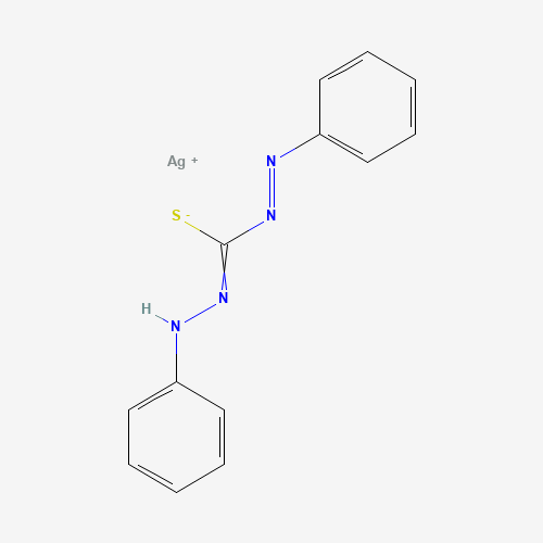 silver;N'-anilino-N-phenyliminocarbamimidothioate (CAS: 36539-86-3) - Chemical Structure and Molecular Formula 