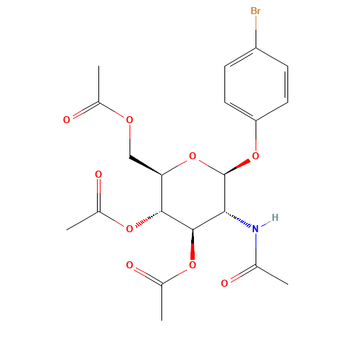 [(2R,3S,4R,5R,6S)-5-acetamido-3,4-diacetyloxy-6-(4-bromophenoxy)oxan-2-yl]methyl acetate (CAS: 38229-74-2) - Related Chemical Product