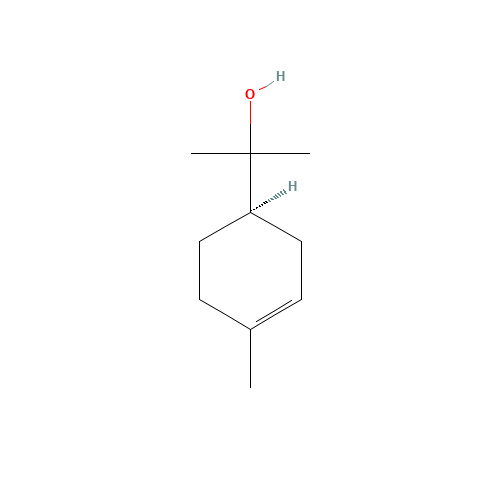 2-[(1R)-4-methylcyclohex-3-en-1-yl]propan-2-ol (CAS: 7785-53-7) - Chemical Structure and Molecular Formula 