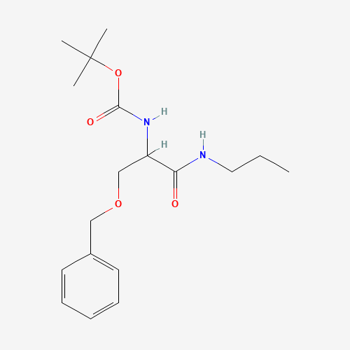 tert-butyl N-[(2S)-1-oxo-3-phenylmethoxy-1-(propylamino)propan-2-yl]carbamate (CAS: 530088-30-3) - Related Chemical Product