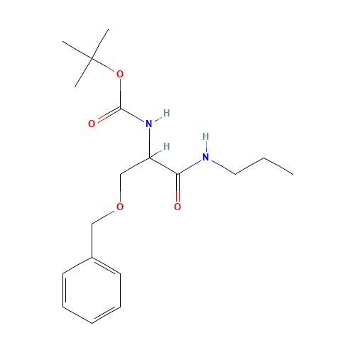 tert-butyl N-[(2S)-1-oxo-3-phenylmethoxy-1-(propylamino)propan-2-yl]carbamate (CAS: 530088-30-3) - Related Chemical Product