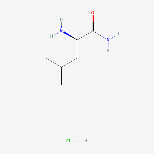 (2R)-2-amino-4-methylpentanamide;hydrochloride (CAS: 80970-09-8) - Chemical Structure and Molecular Formula 