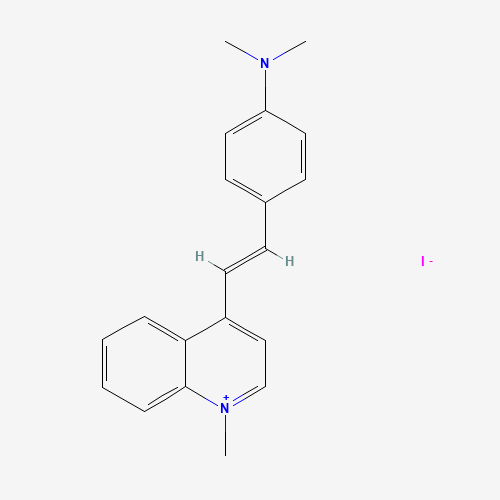 N,N-dimethyl-4-[(E)-2-(1-methylquinolin-1-ium-4-yl)ethenyl]aniline;iodide (CAS: 20327-08-6) - Related Chemical Product