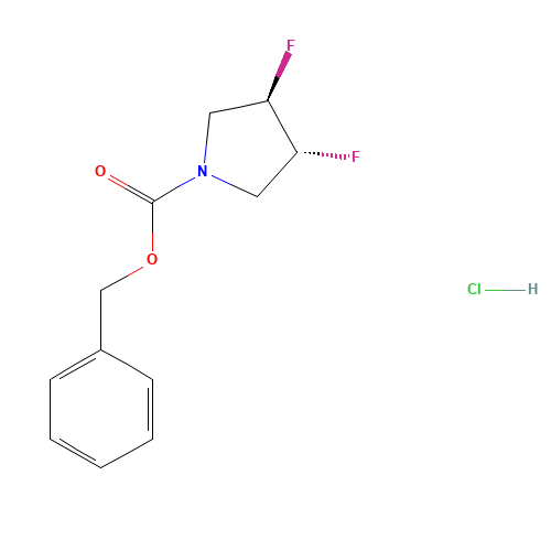 benzyl (3R,4R)-3,4-difluoropyrrolidine-1-carboxylate;hydrochloride (CAS: 682359-79-1) - Related Chemical Product