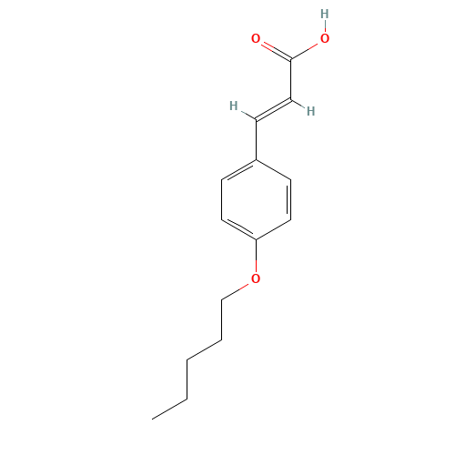 (E)-3-(4-pentoxyphenyl)prop-2-enoic acid (CAS: 62718-63-2) - Related Chemical Product