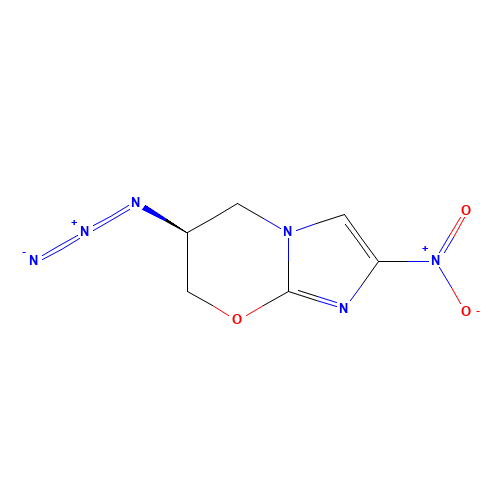 (6S)-6-azido-2-nitro-6,7-dihydro-5H-imidazo[2,1-b][1,3]oxazine (CAS: 187235-64-9) - Related Chemical Product