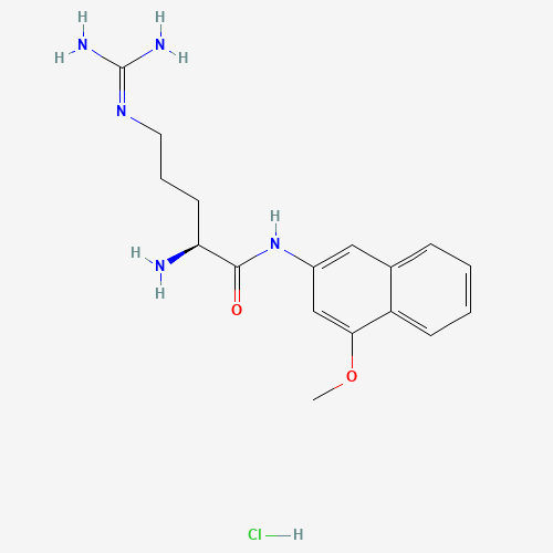 (2S)-2-amino-5-(diaminomethylideneamino)-N-(4-methoxynaphthalen-2-yl)pentanamide;hydrochloride (CAS: 61876-75-3) - Related Chemical Product