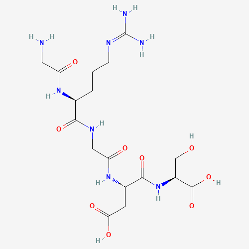 (3S)-3-[[2-[[(2S)-2-[(2-aminoacetyl)amino]-5-(diaminomethylideneamino)pentanoyl]amino]acetyl]amino]-4-[[(1S)-1-carboxy-2-hydroxyethyl]amino]-4-oxobutanoic acid (CAS: 96426-21-0) - Related Chemical Product