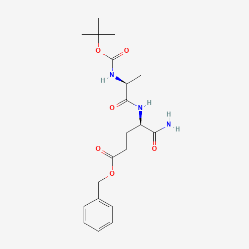 benzyl (2R)-5-amino-2-[[(2S)-2-[(2-methylpropan-2-yl)oxycarbonylamino]propanoyl]amino]-5-oxopentanoate (CAS: 18814-49-8) - Related Chemical Product