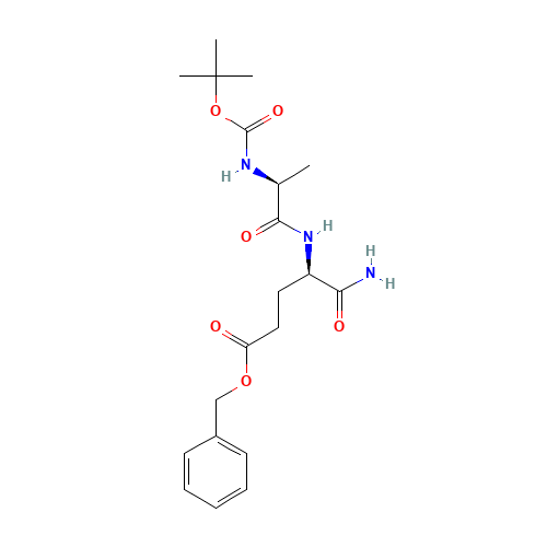 benzyl (2R)-5-amino-2-[[(2S)-2-[(2-methylpropan-2-yl)oxycarbonylamino]propanoyl]amino]-5-oxopentanoate (CAS: 18814-49-8) - Related Chemical Product