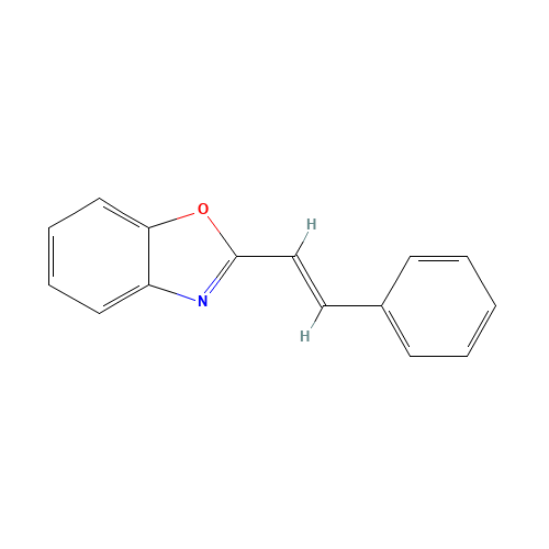 2-[(E)-2-phenylethenyl]-1,3-benzoxazole (CAS: 78685-70-8) - Chemical Structure and Molecular Formula 