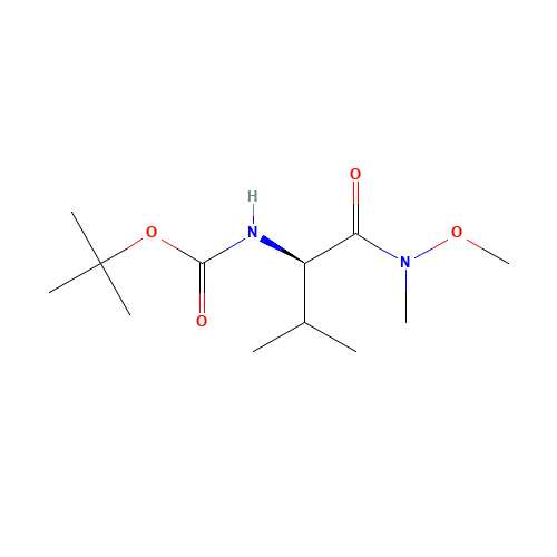 tert-butyl N-[(2R)-1-[methoxy(methyl)amino]-3-methyl-1-oxobutan-2-yl]carbamate (CAS: 190260-92-5) - Related Chemical Product
