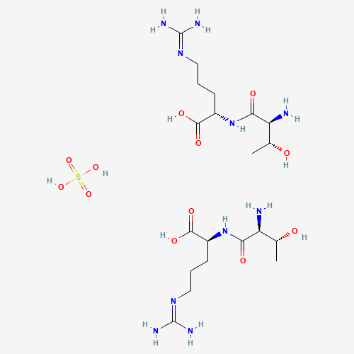 (2S)-2-[[(2S,3R)-2-amino-3-hydroxybutanoyl]amino]-5-(diaminomethylideneamino)pentanoic acid;sulfuric acid (CAS: 108320-96-3) - Related Chemical Product