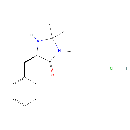 (5R)-5-benzyl-2,2,3-trimethylimidazolidin-4-one;hydrochloride (CAS: 323196-43-6) - Chemical Structure and Molecular Formula 