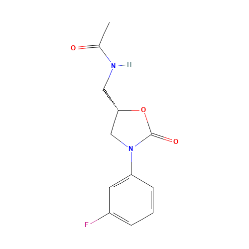 N-[[(5S)-3-(3-fluorophenyl)-2-oxo-1,3-oxazolidin-5-yl]methyl]acetamide (CAS: 139071-79-7) - Related Chemical Product