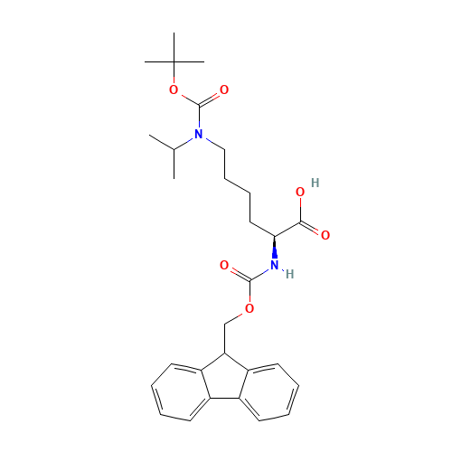 (2S)-2-(9H-fluoren-9-ylmethoxycarbonylamino)-6-[(2-methylpropan-2-yl)oxycarbonyl-propan-2-ylamino]hexanoic acid (CAS: 201003-48-7) - Related Chemical Product
