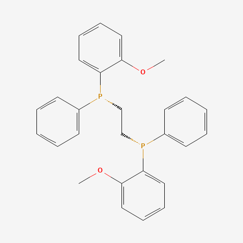 (R)-(2-methoxyphenyl)-[2-[(2-methoxyphenyl)-phenylphosphanyl]ethyl]-phenylphosphane (CAS: 55739-58-7) - Related Chemical Product