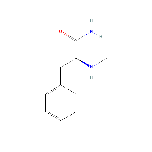 (2S)-2-(methylamino)-3-phenylpropanamide (CAS: 17193-30-5) - Chemical Structure and Molecular Formula 